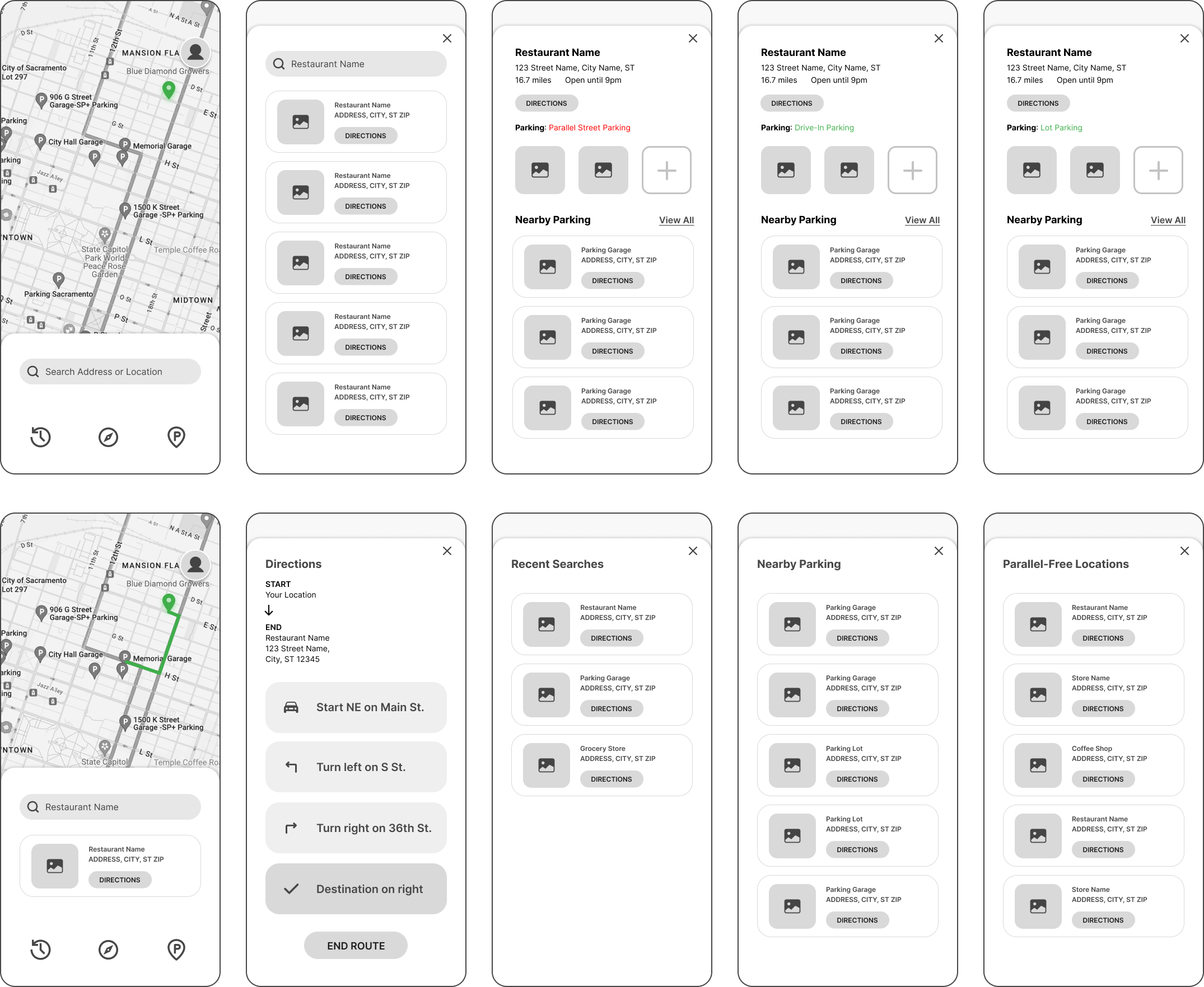 Low-Fidelity Wireframes